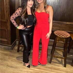 Red French Connection jumpsuit